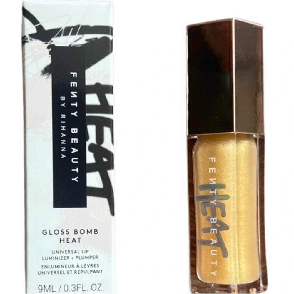 🌻 FENTY Gloss Bomb Heat Universal Lip Luminizer + Plumper Lemon Lava